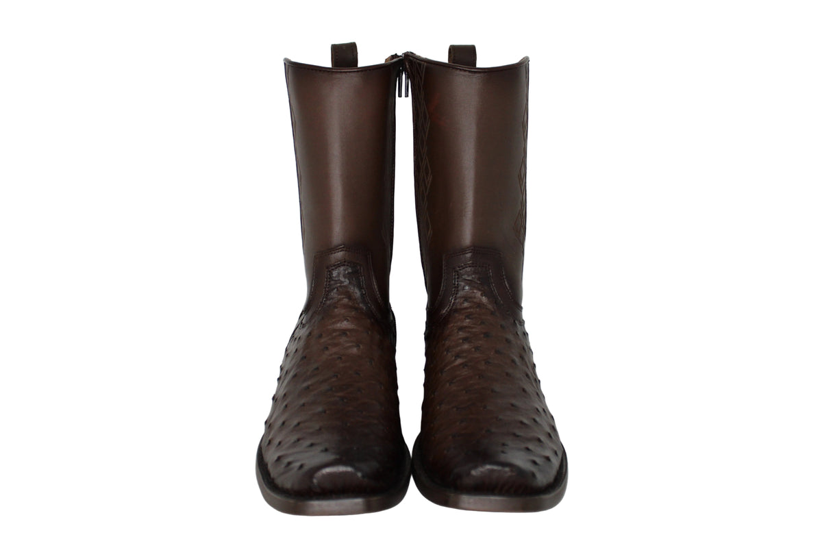 Eli Cutter Toe Ostrich Boots