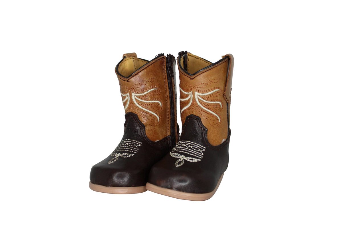 Medusa Choco/Tan Baby Boots
