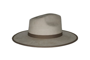 Savannah Flat Brim Suede Hat
