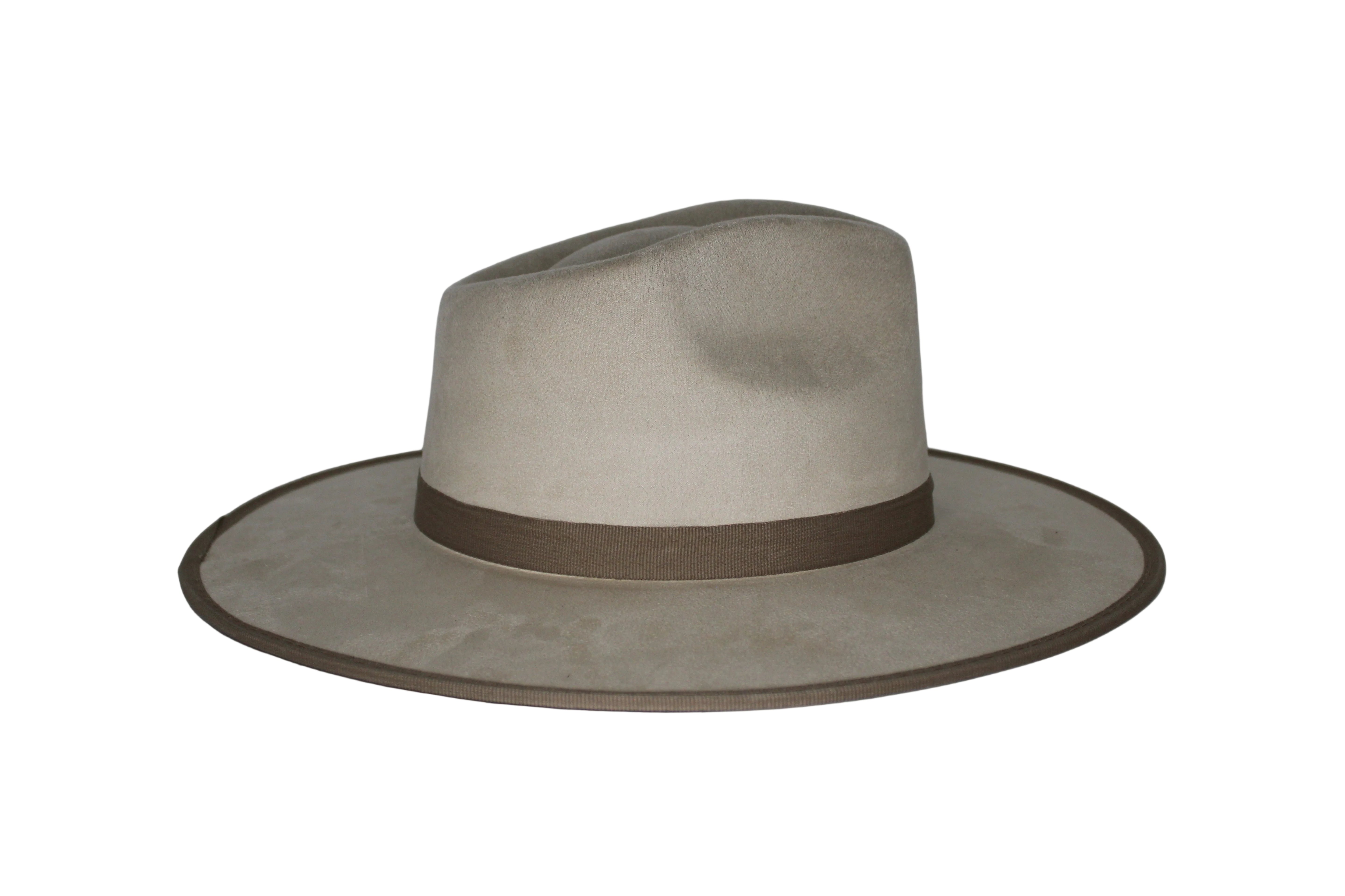 Savannah Flat Brim Suede Hat