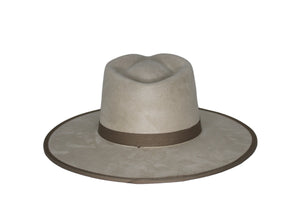 Savannah Flat Brim Suede Hat