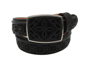 Cassidy Laser Cut Leather Belt