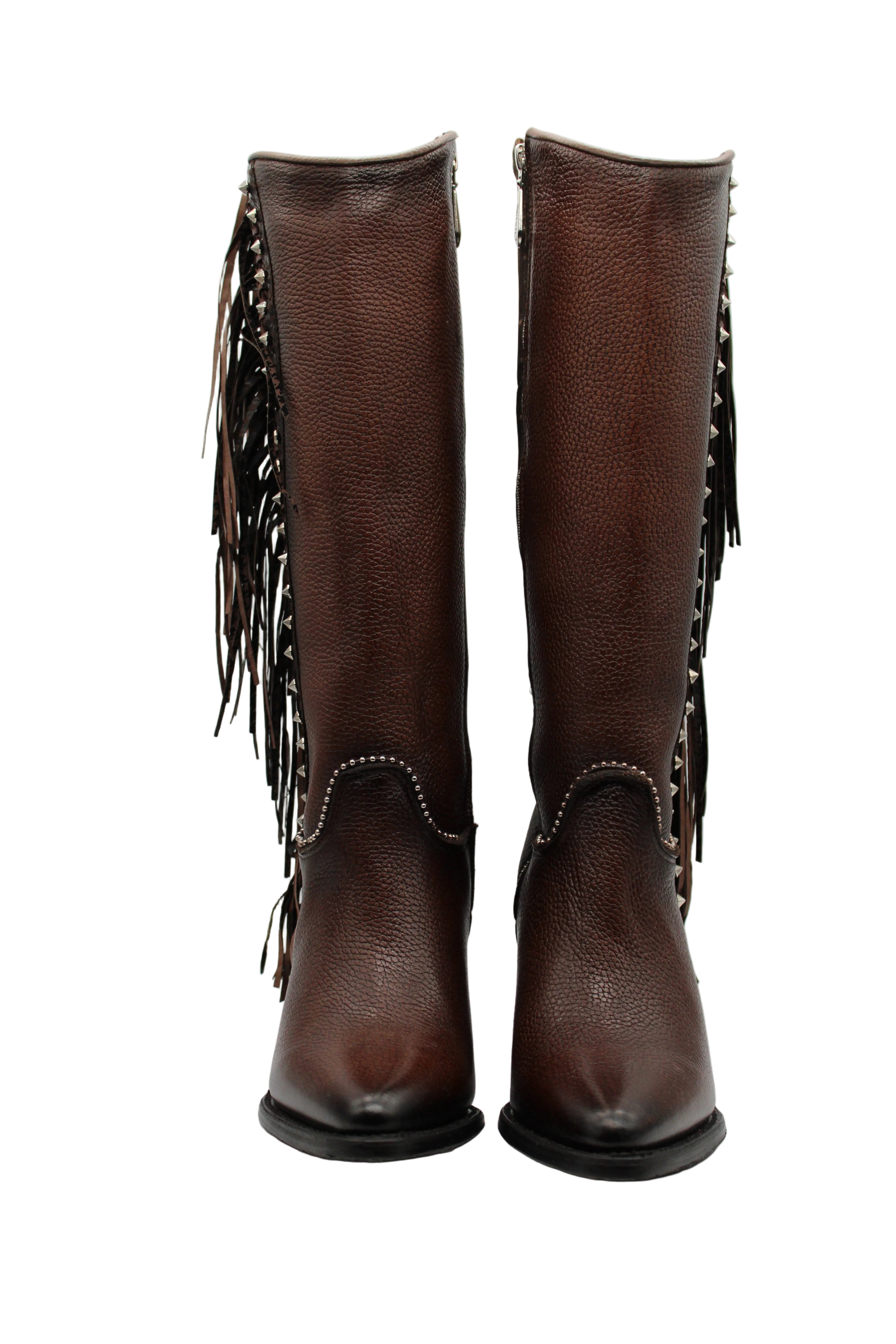 Jazzlyn Cuadra Fringe Tall Boots