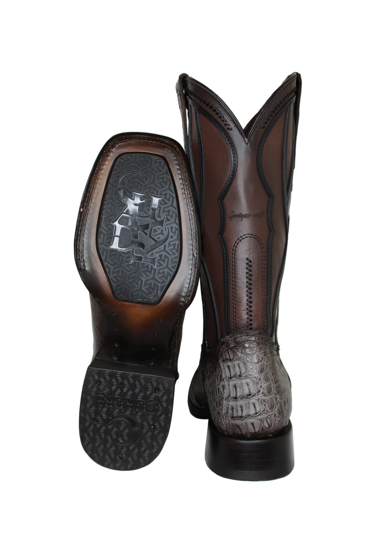 Angus Cuadra Grey Caiman Boots