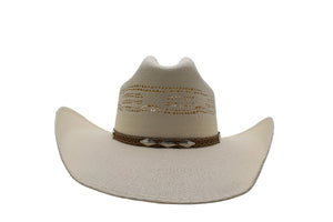 Cattleman Straw Pinched Hat