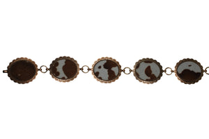 Lilianna Cow Print Concho Belt