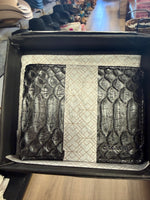 CUADRA Oxford Python Bi-Fold Wallet