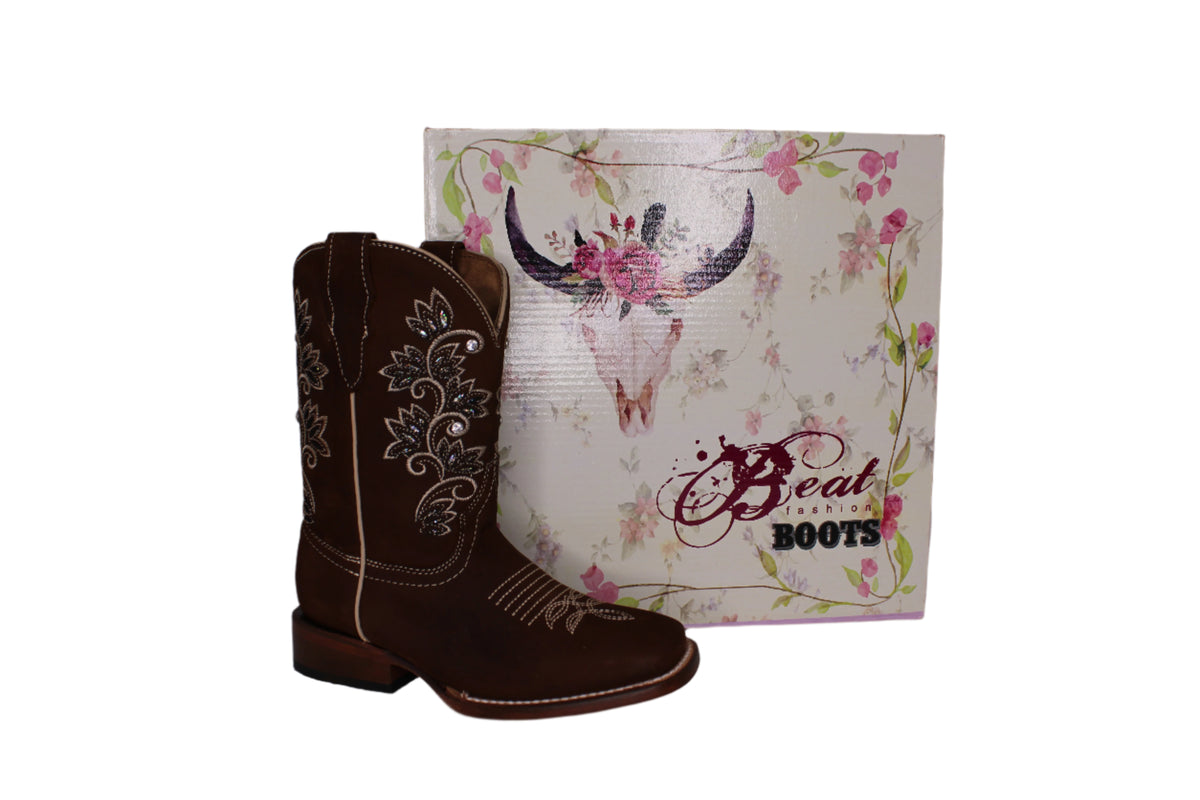 Callie Embroidery Kids Boots