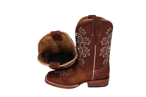 Callie Embroidery Kids Boots