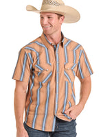 Quintin Dobby Stripe SS Shirt