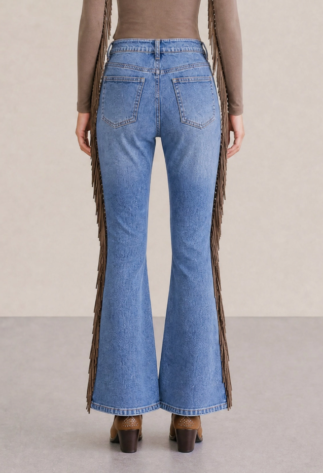 Emma-Jo Women's Fringe Jeans