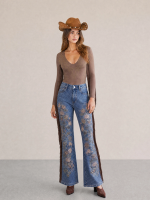 Emma-Jo Women's Fringe Jeans