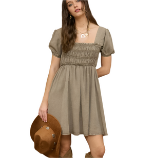 Minnie Green Mini Dress