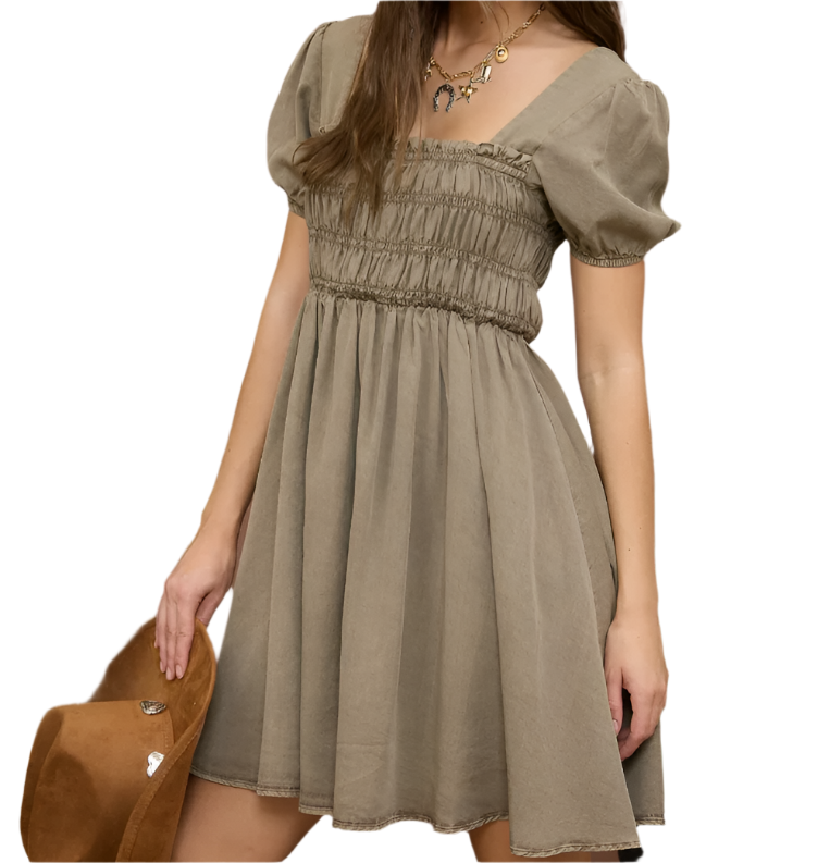 Minnie Green Mini Dress