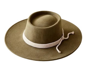 Italy Felt Round Crown Hat