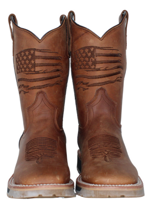 Alejandro Adult American Flag Boots