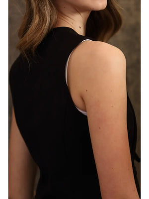 Stacee Bow Tie Front Vest