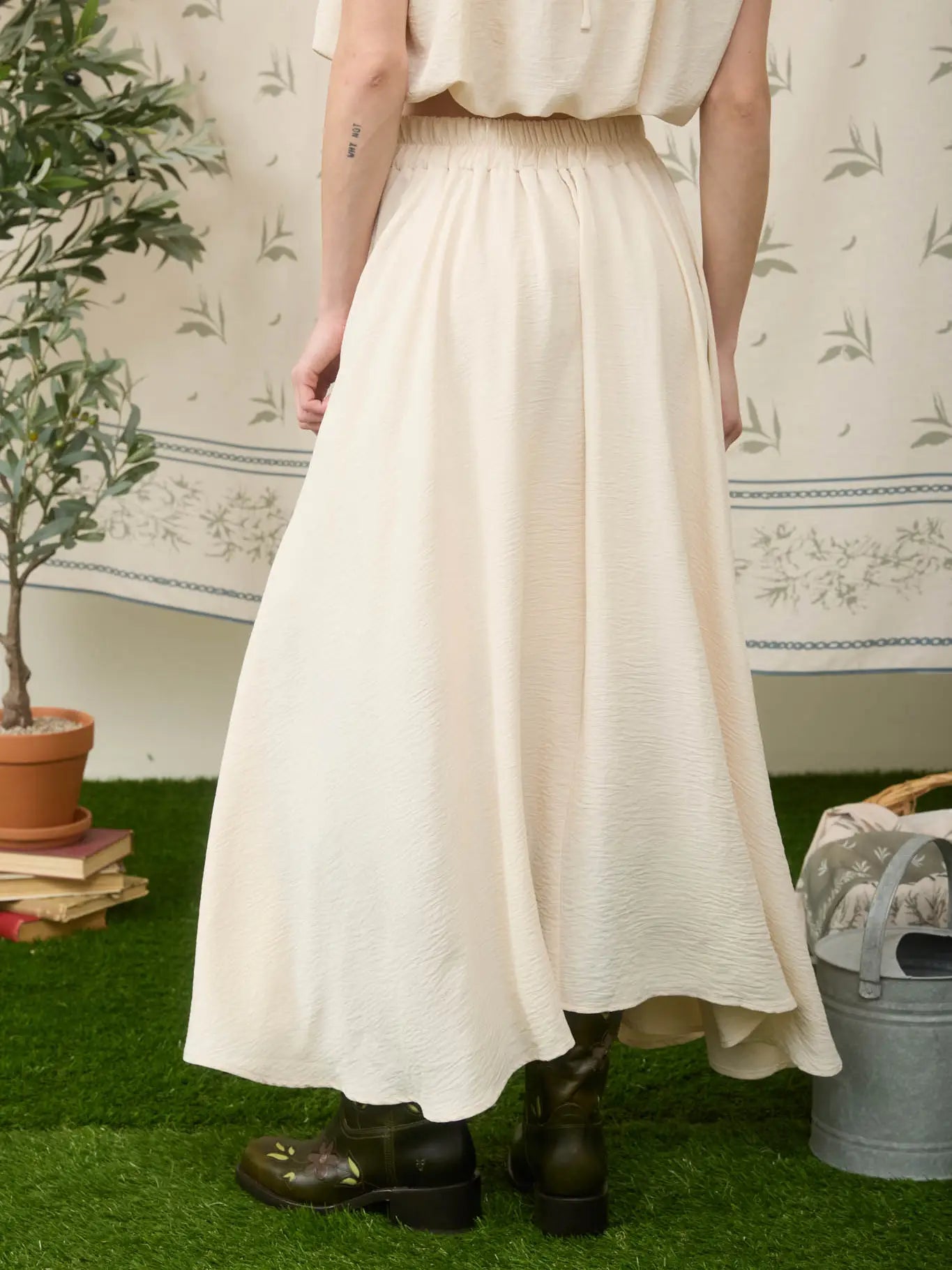 Piper Pleated Midi Skirt