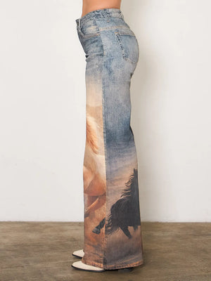 Cheyanne Horse Print Jeans