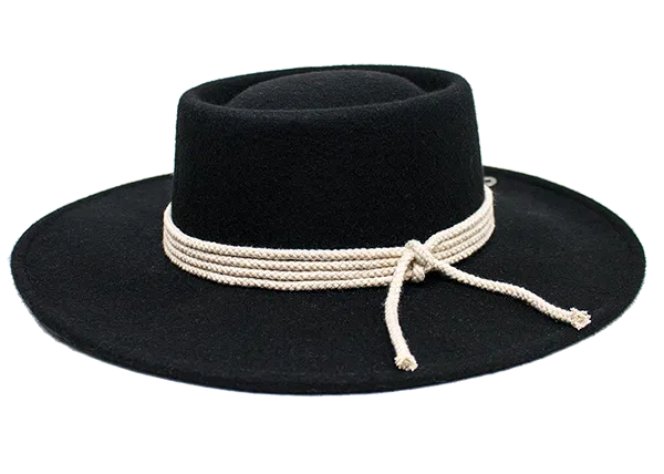 Italy Felt Round Crown Hat
