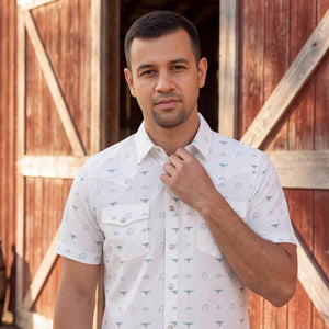 Lancaster Short Sleeve Snap Platini Shirt