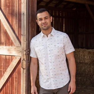 Lancaster Short Sleeve Snap Platini Shirt