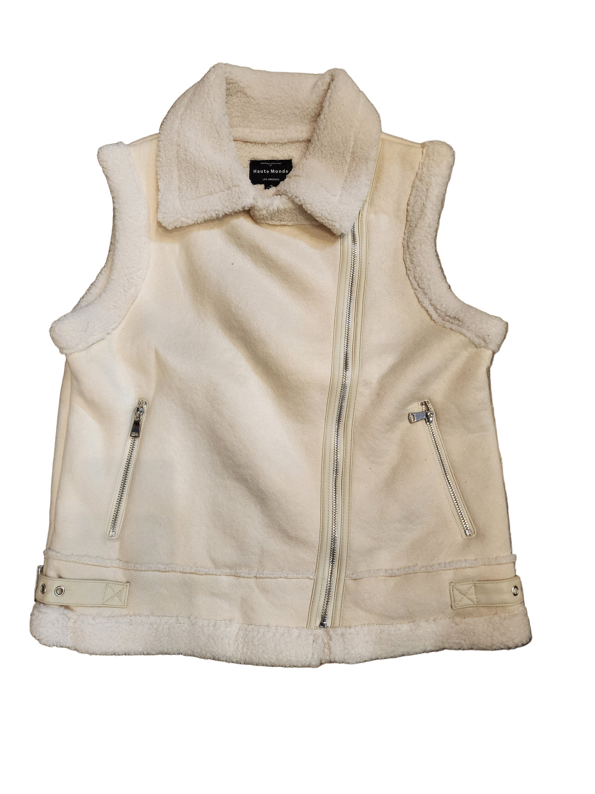 Analeia Suede Sherpa Vest