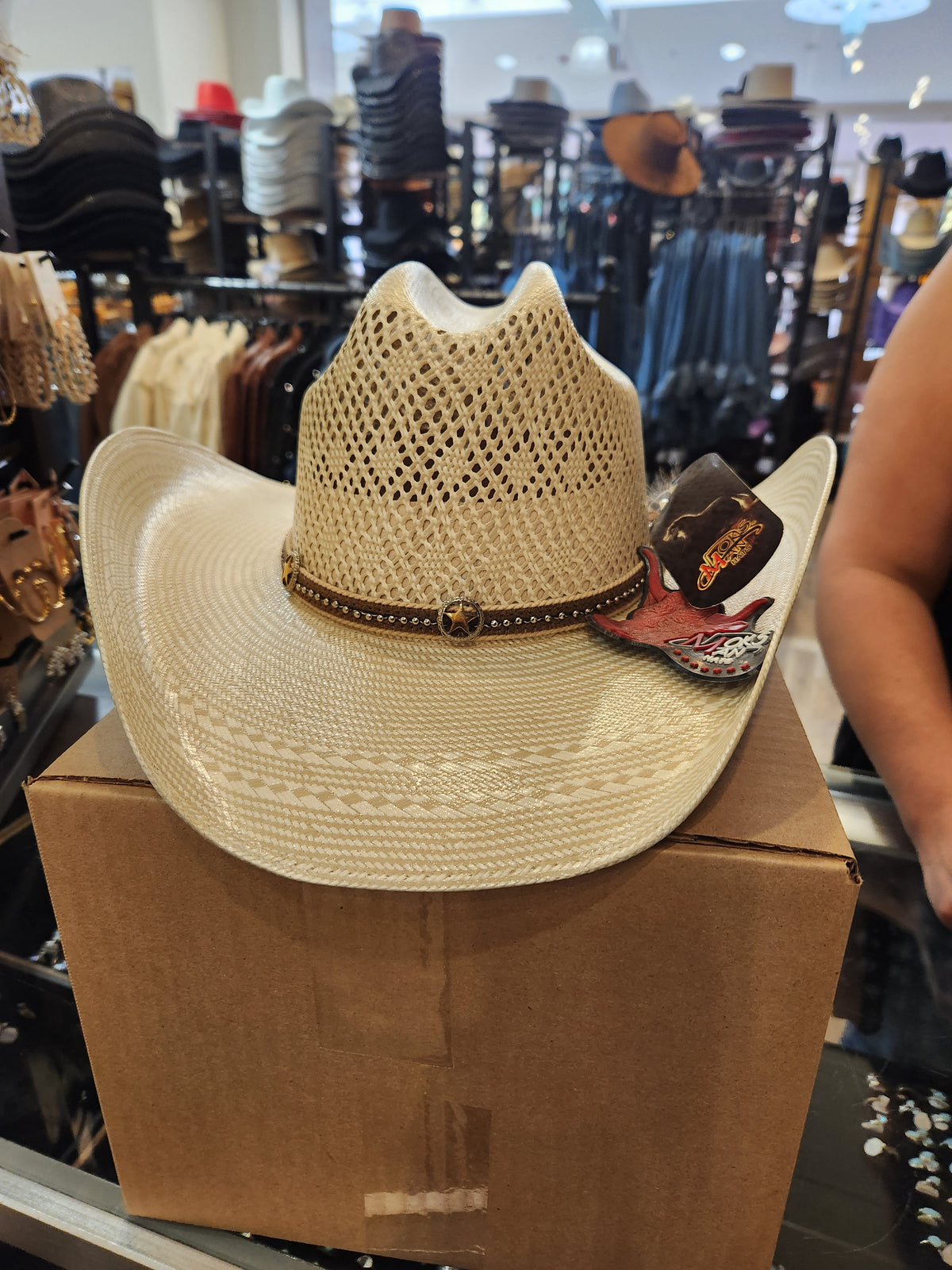 Lawrence Two Tone Full Vent Straw Hat
