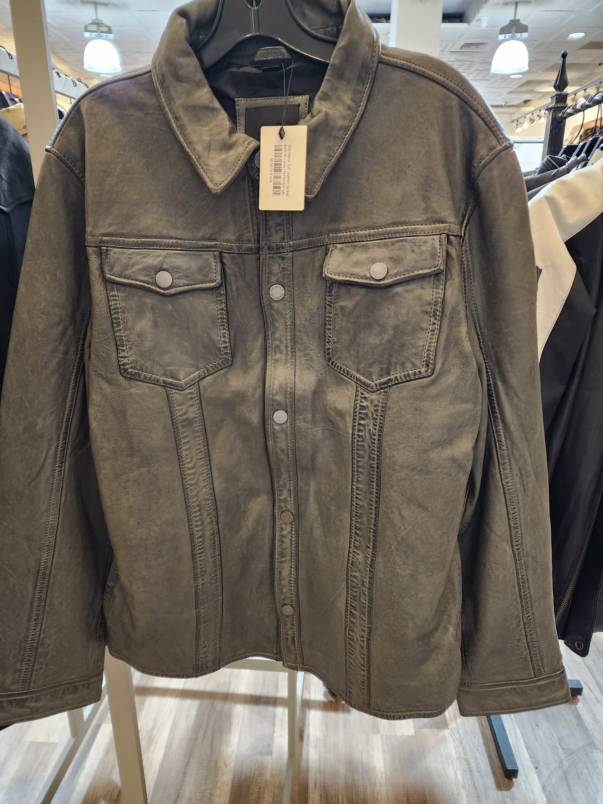 Grit Mens Full Leather Jacket