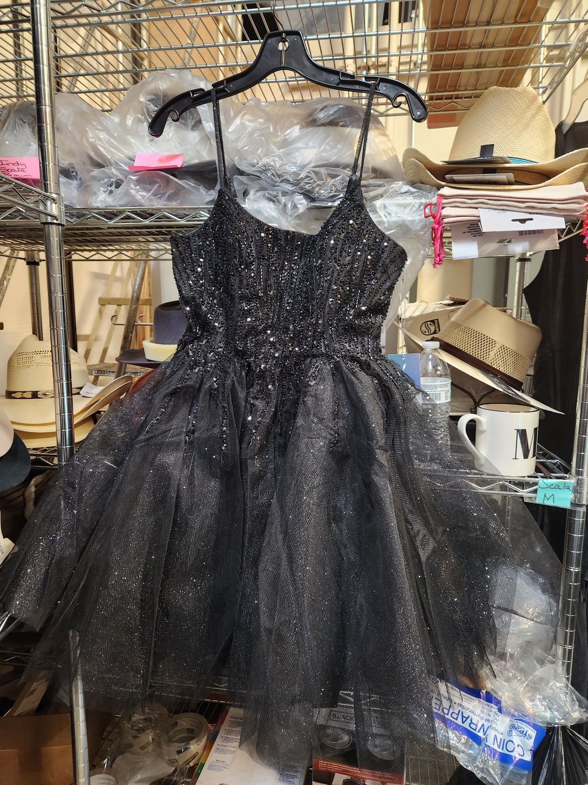Leticia Sequins Tulle Mini Dress
