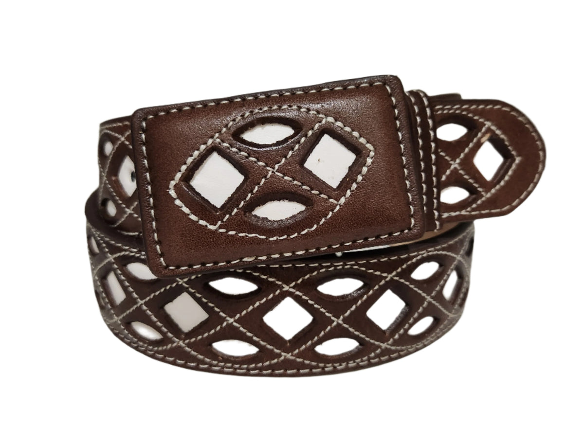 Jeffrey Diamond Laser Cut Belt