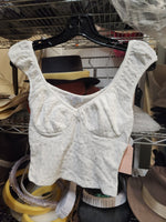 Betza Textured Crop Top