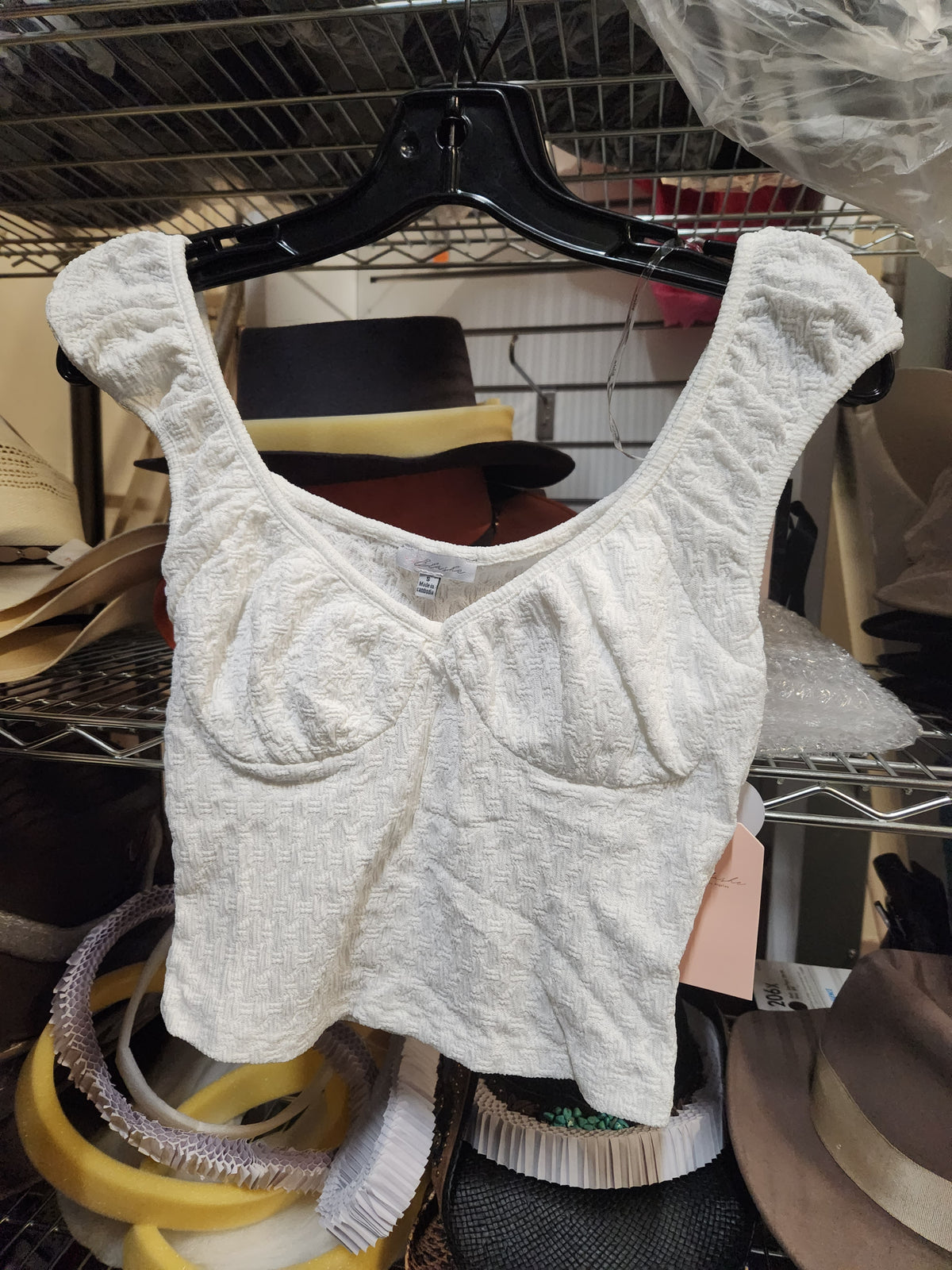 Betza Textured Crop Top