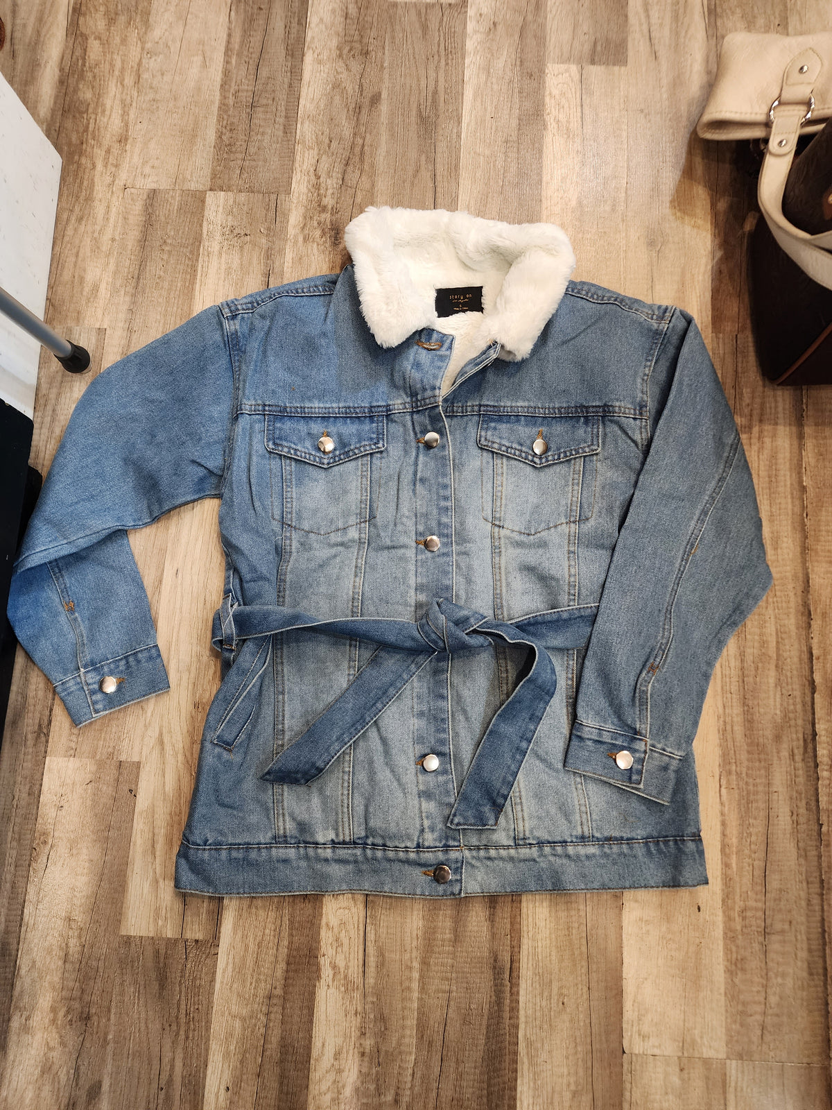 Sofia Tie Denim Jacket