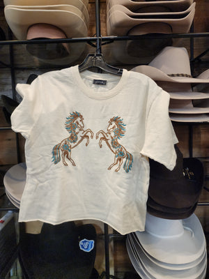 Double Horse Puff Tee