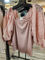 Brit Lace Sleeve Top