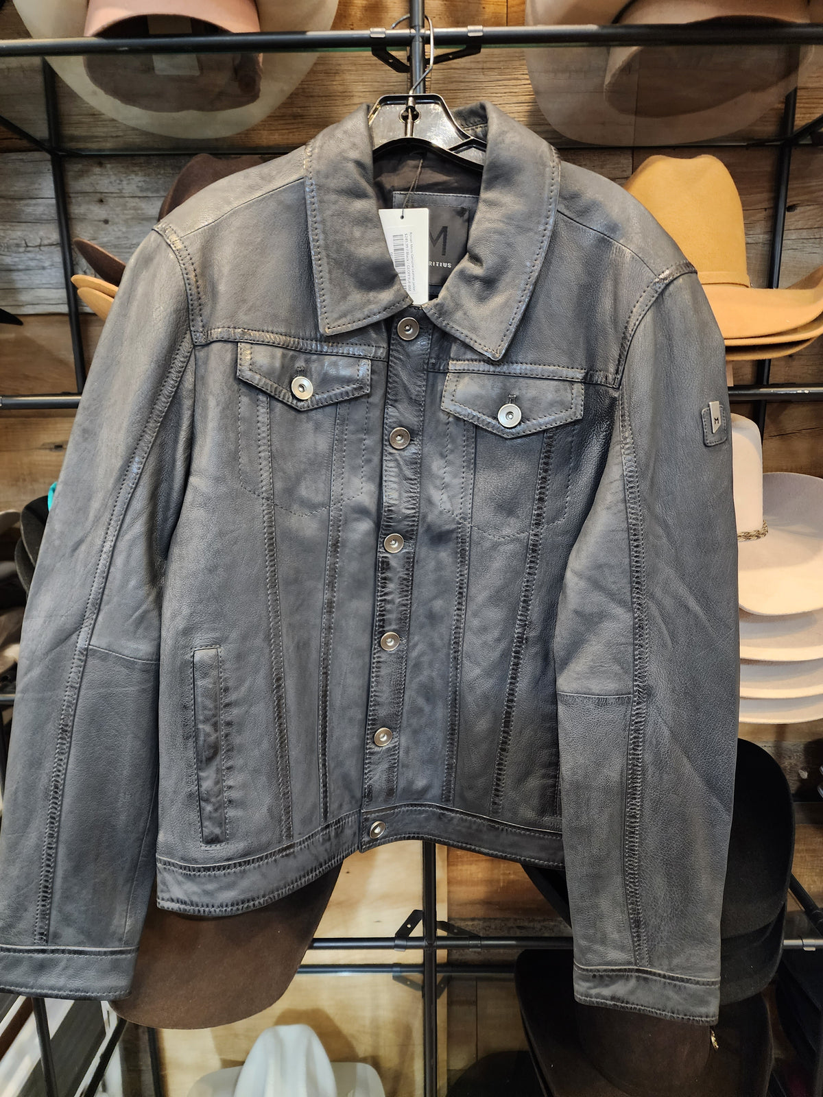 Ronan Mens Genuine Leather Jacket