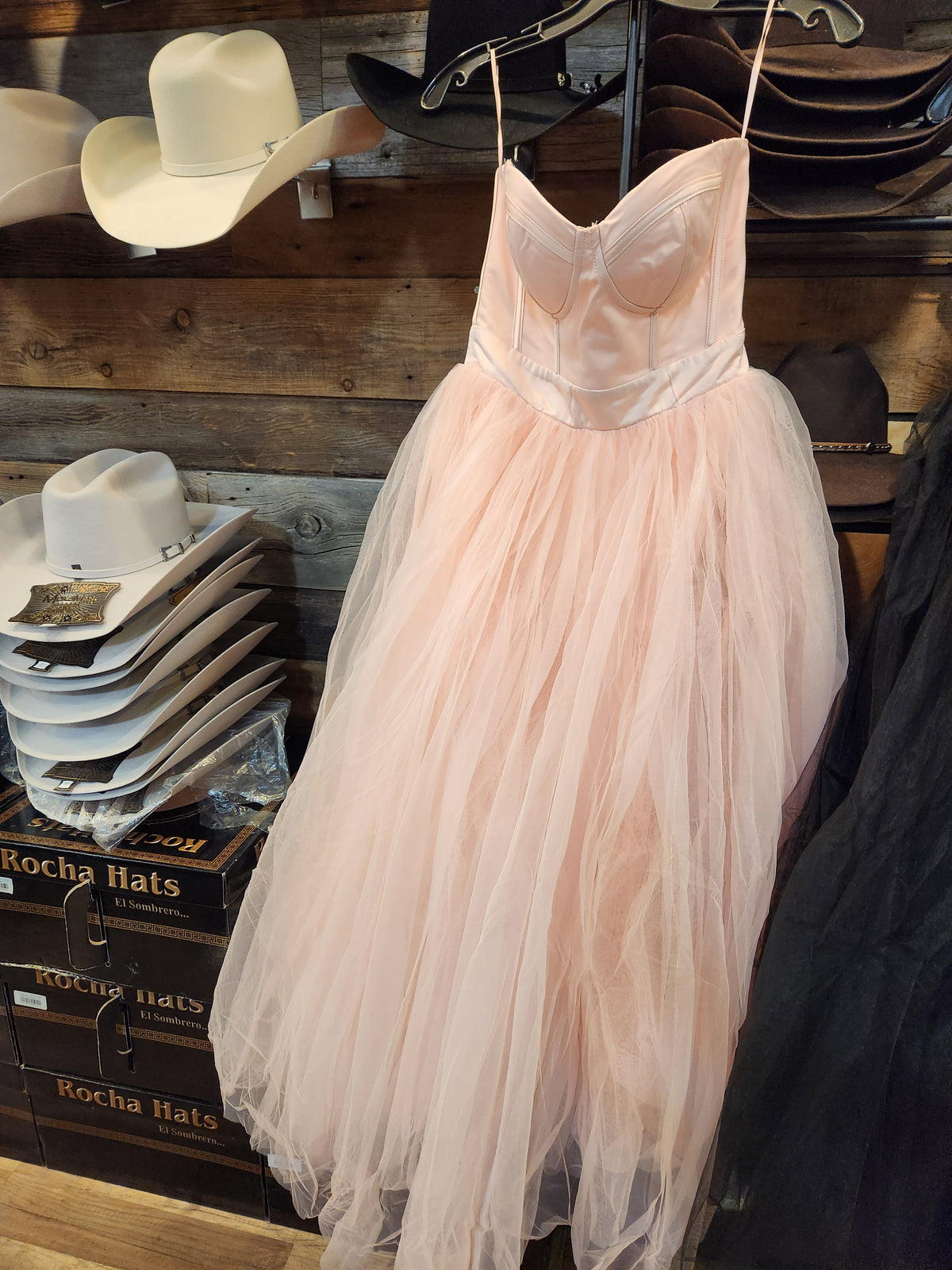 Glenda Corset Mesh Dress