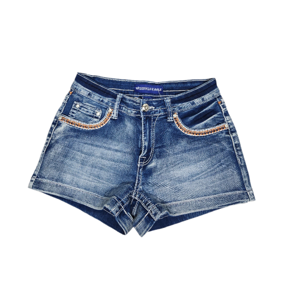 Erika Embroidered Denim Shorts