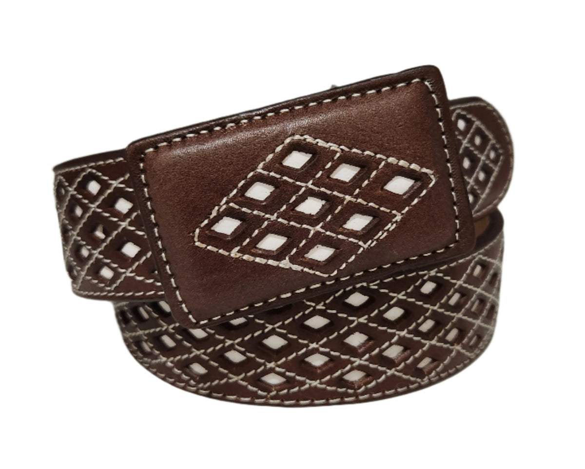 Jeffrey Diamond Laser Cut Belt