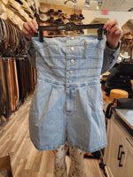 Lonnie Strapless Denim Romper
