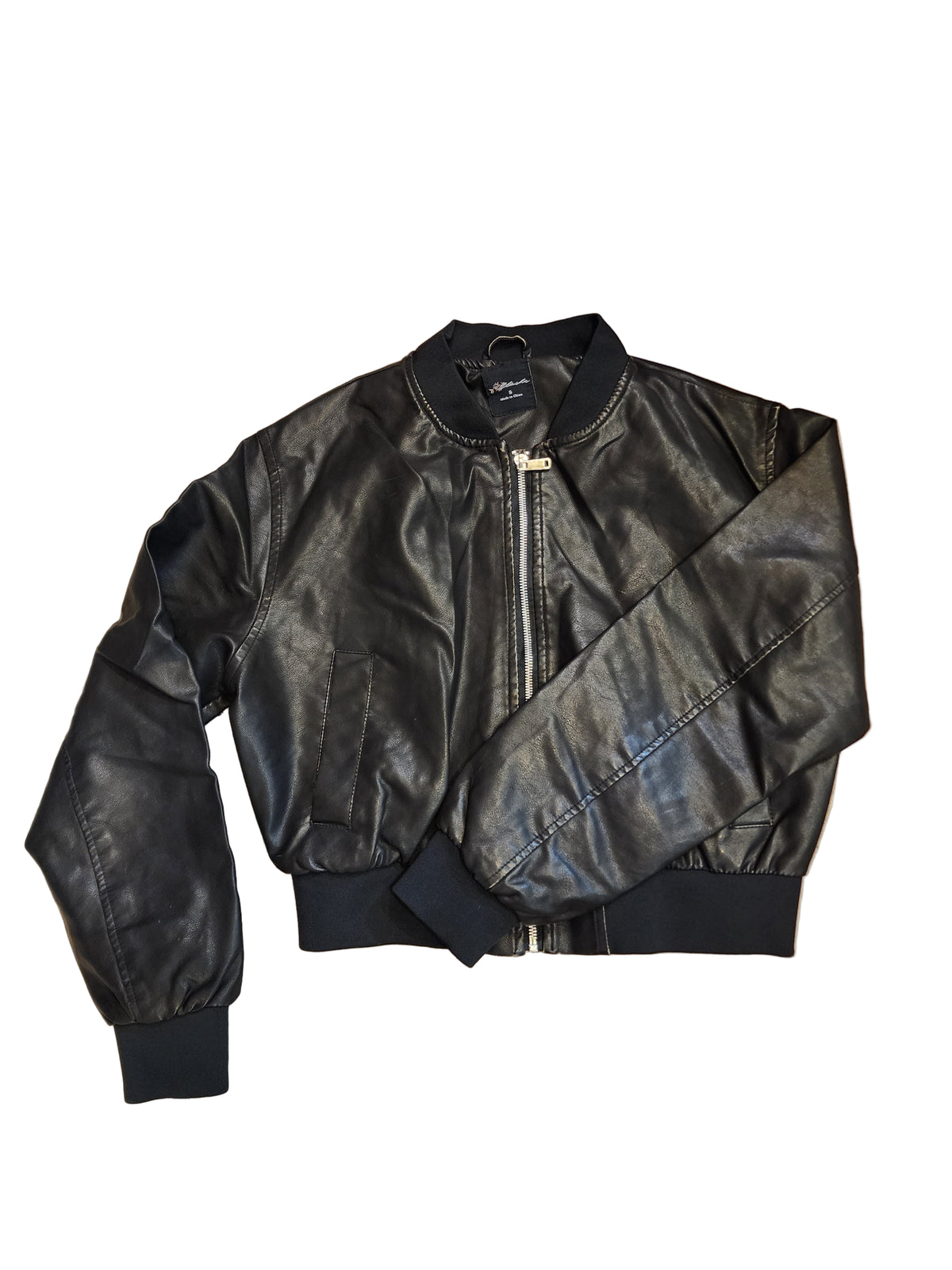 Julietta Faux Leather Bomber Jacket