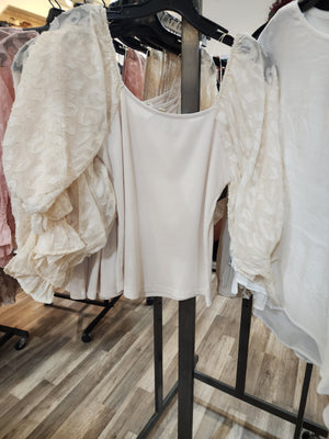 Brit Lace Sleeve Top