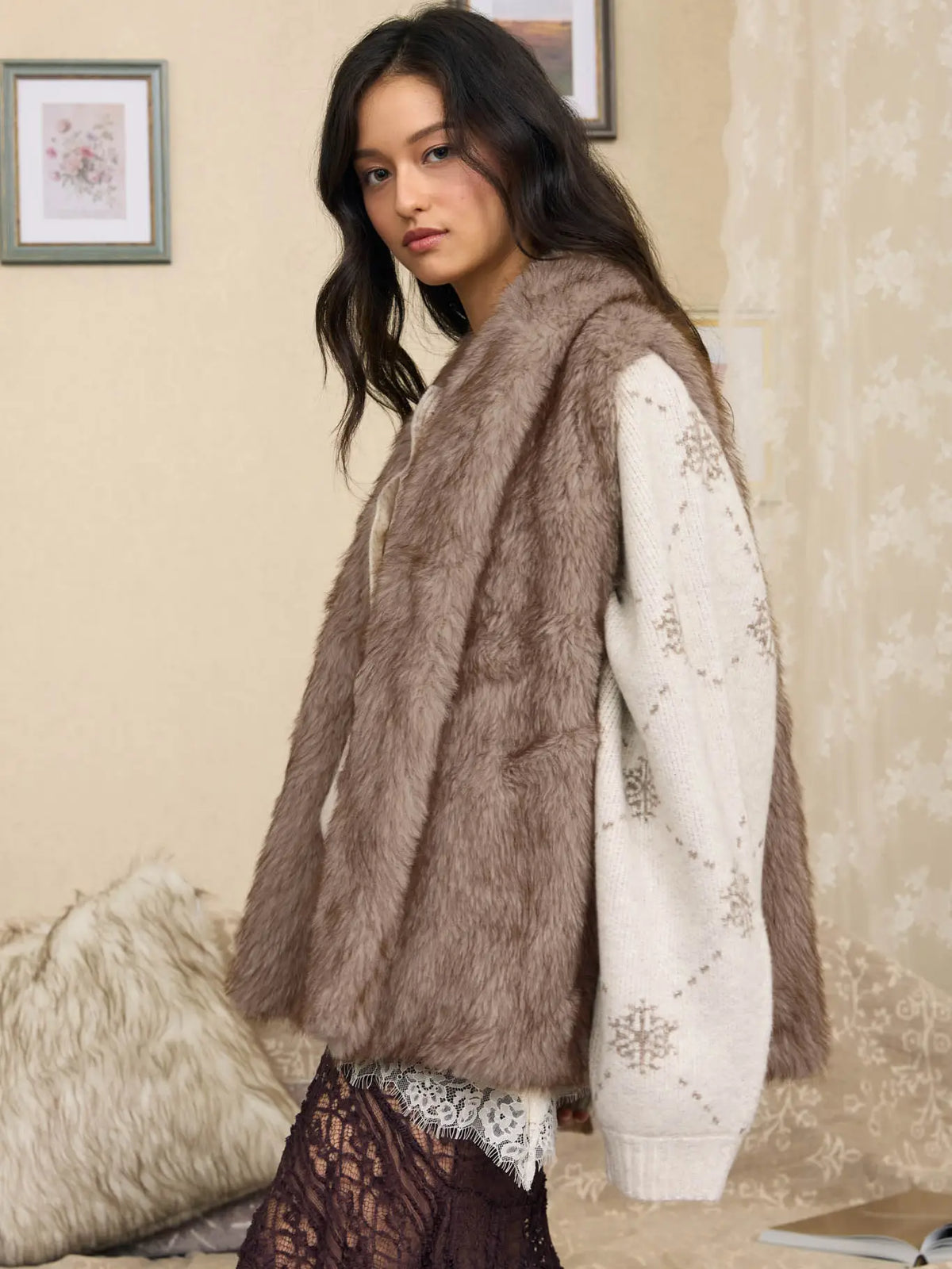 Sabrina Faux Fur Vest
