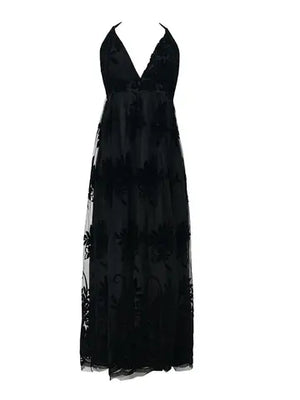 Cammie Strap Mesh Maxi Dress
