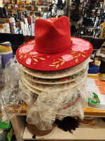 Mariela Floral Painted Brim Hat