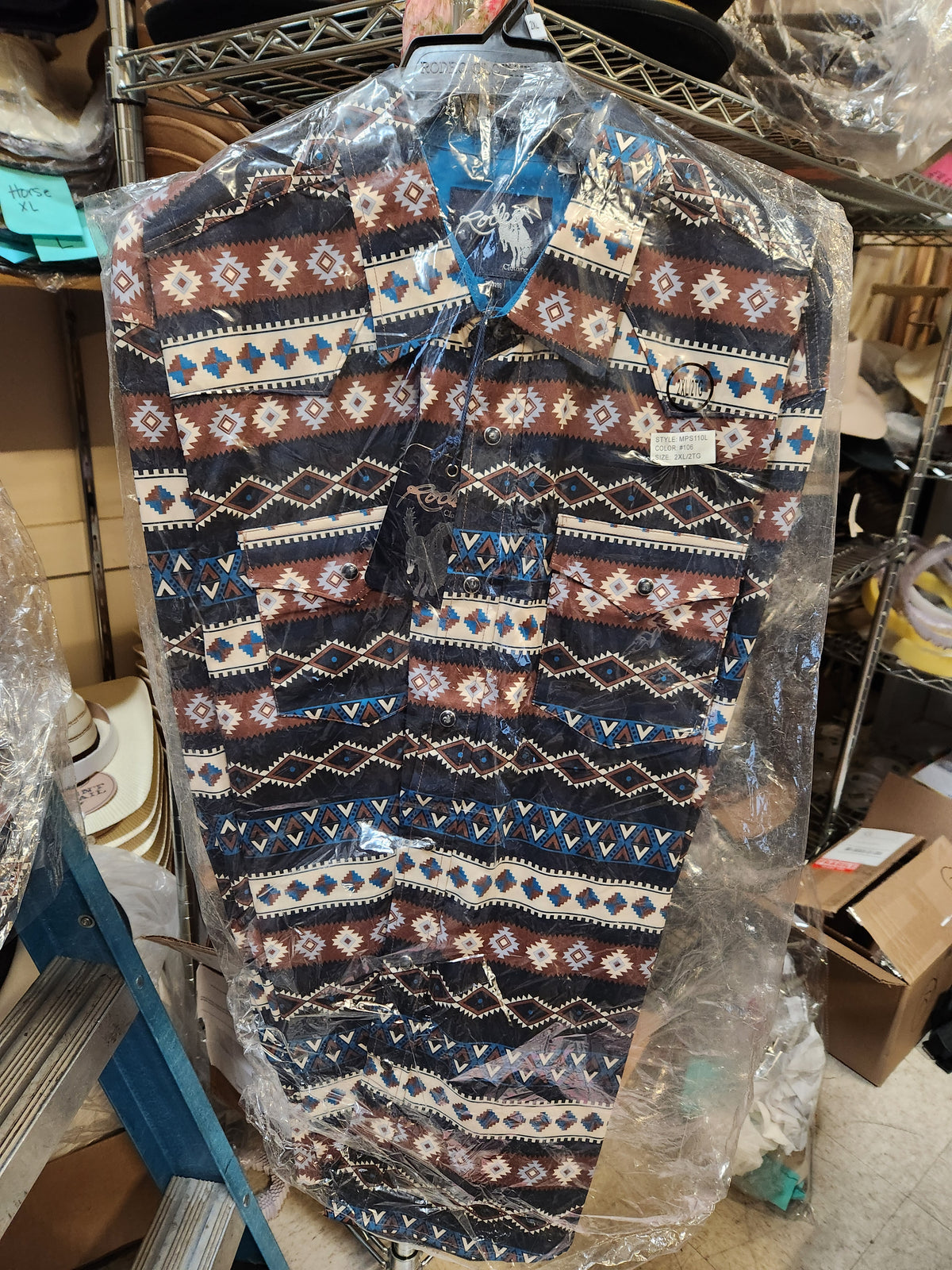Matrix Pattern Button Down Shirt