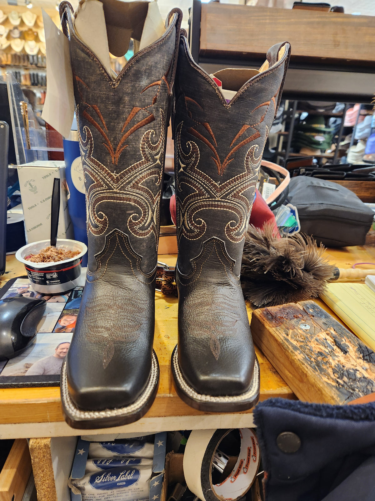Paisley Embroidery Boots