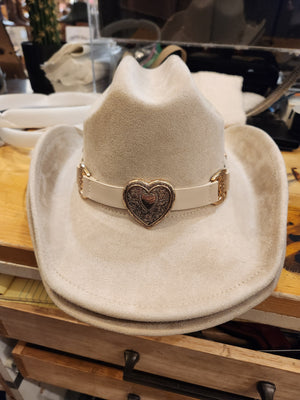 Marisa Heart Concho Hat