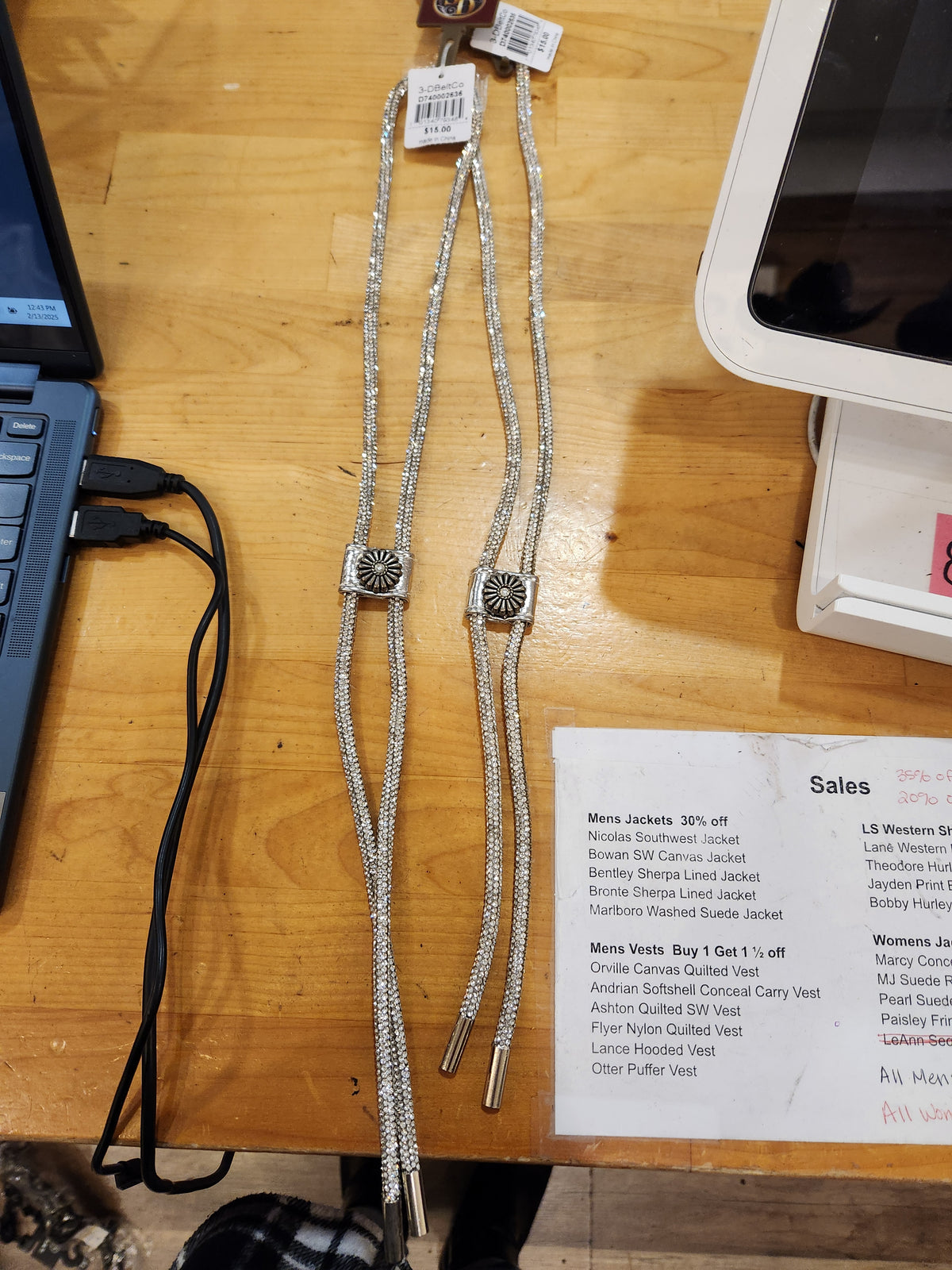 Sunburst Glitter Bolo Tie